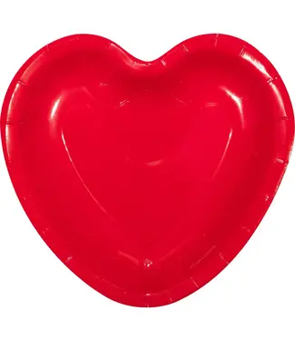 Creative Converting Valentine's Day Red Heart 9in Plates 8ct
