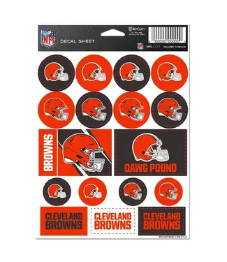 WINCRAFT Cleveland Browns Decals 17ct