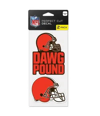 WINCRAFT Cleveland Browns 4x8 Decal 2ct