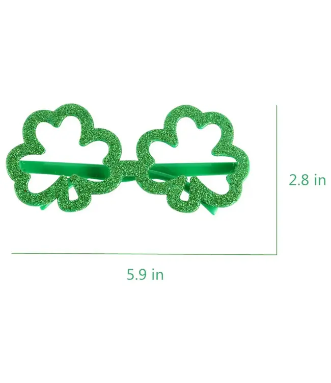 Creative Converting St. Patrick’s Day Irish Glittering Shamrock Glasses