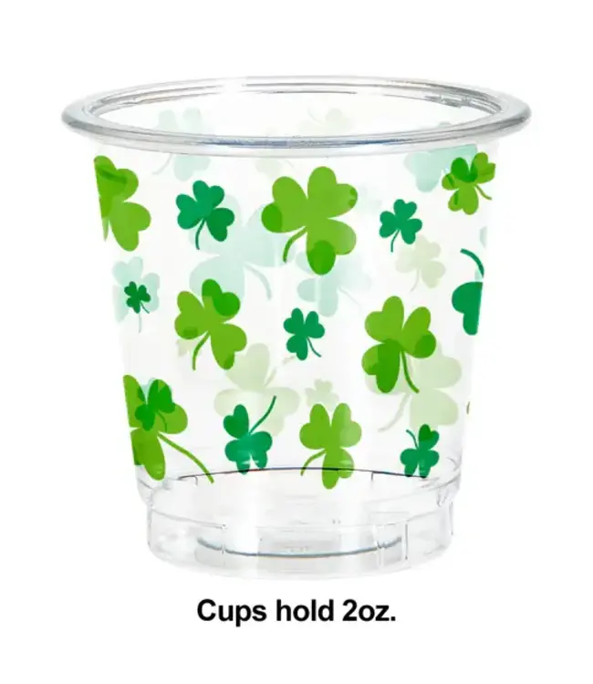 Creative Converting St. Patrick's Shamrock Shot Glass 8ct - 2oz
