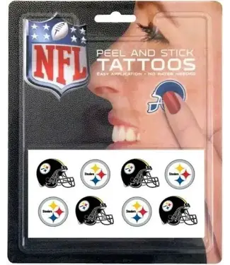 RICO INDUSTRIES INC Pittsburgh Steelers Tattoo 8ct