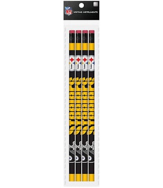 MOJO LICENSING Pittsburgh Steelers  Wood Pencils 4ct