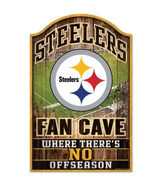 WINCRAFT Pittsburgh Steelers Wood Sign 11" x 17" 1/4" thick