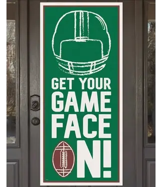 UNIQUE INDUSTRIES INC Door Poster Football - Get Your Game Face On!