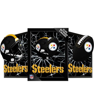 SPORTICULTURE Pittsburgh Steelers 12inX16in 3D Lenticular Poster