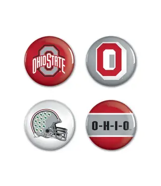 WINCRAFT Ohio State Buttons 4ct