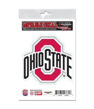 WINCRAFT Ohio State 3inX5in Movable Decal