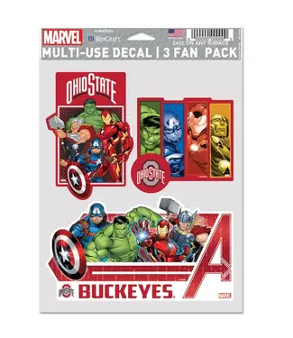WINCRAFT Ohio State Avengers Decal 3ct