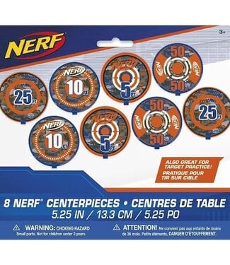 UNIQUE INDUSTRIES INC Nerf Centerpiece 8ct