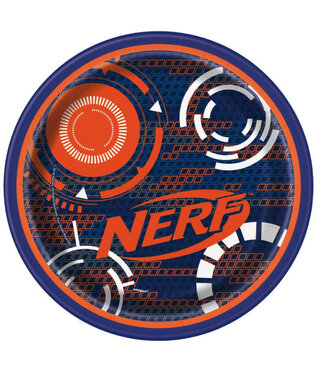 UNIQUE INDUSTRIES INC Nerf 7in Plate 8ct