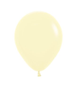 Sempertex Pastel Matte Yellow 5in Latex Balloons - 50ct