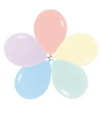 Sempertex Pastel Matte Assortment With Melon 5in Latex Balloons - 50ct