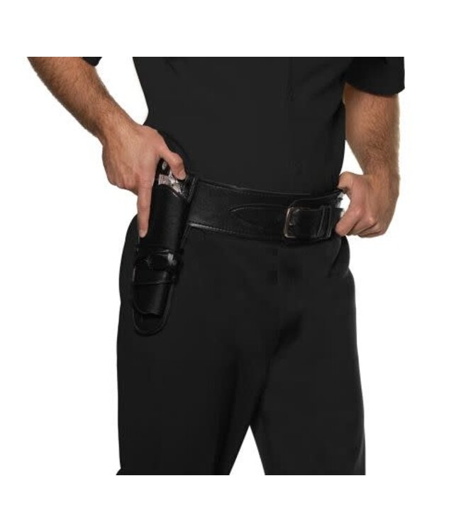 UNDERWRAPS WESTERN BELT & HOLSTER BLACK