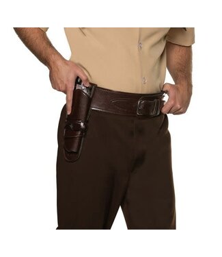 UNDERWRAPS WESTERN BELT & HOLSTER BROWN