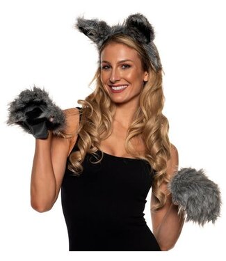 UNDERWRAPS WEREWOLF EARS & PAWS SET