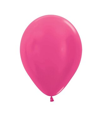 Sempertex Metallic Fuchsia 5in Latex Balloons - 50ct