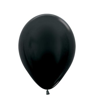 Sempertex Metallic Black 5in Latex Balloons - 50ct