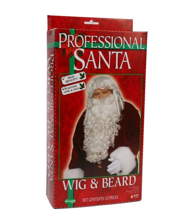 Fun World PROFESSIONAL SANTA WIG & BEARD