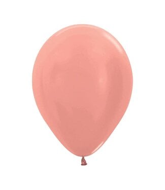Sempertex Metallic Rose Gold 11in Latex Balloons - 25ct