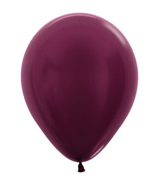 Sempertex Metallic Burgundy 11in Latex Balloons - 25ct