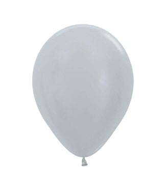 Sempertex Metallic silver 11in Latex Balloons - 25ct