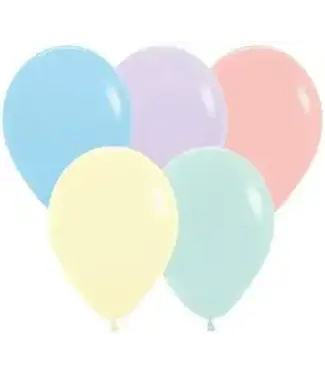 Sempertex Pastel Matte Assortment With Melon 11in Latex Balloons - 25ct