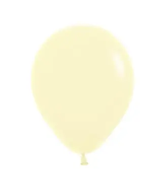 Sempertex Pastel Matte Yellow 11in Latex Balloons - 50ct