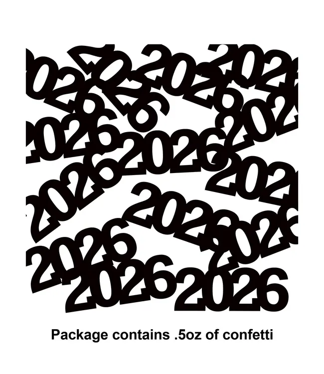 Creative Converting 2026 Black Confetti