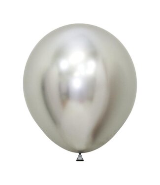Sempertex Reflex Silver 18in Latex Balloons - 6ct