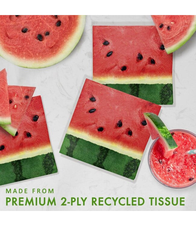 Creative Converting Marvelous Melon Beverage Napkin - 16 Count