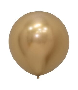 Sempertex Reflex Gold 24in Latex Balloons - 3ct