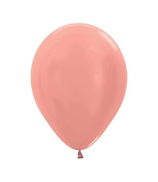 Sempertex Metallic Rose Gold 11in Latex Balloons - 50ct