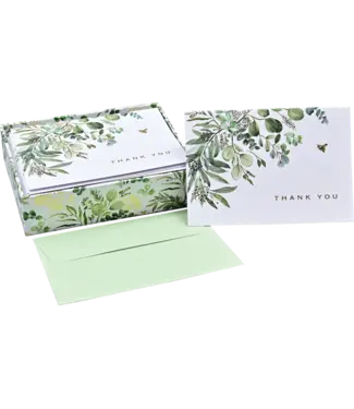 PETER PAUPER PRESS Eucalyptus Thank You Note Cards - 14 Count