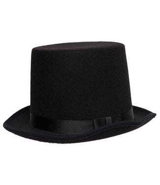 UNDERWRAPS Felt Black Top Hat