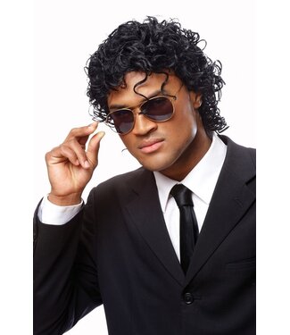 FRANCO WET LOOK WIG BLACK