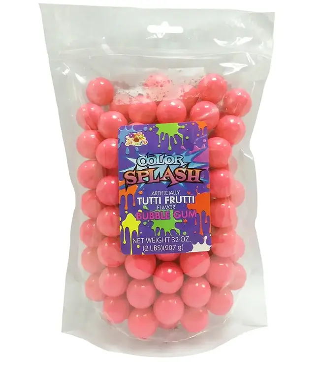 ALBERT'S Color Splash Gum Balls Bright Pink - Tutti Frutti - 32oz