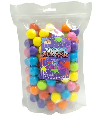 ALBERT'S 32oz COLOR SPLASH BUBBLE GUM ASSORTED
