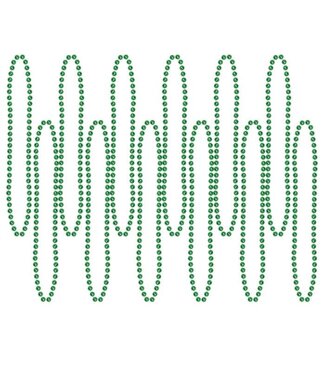 BEISTLE Green Party Beads - Small Round - 12 Count