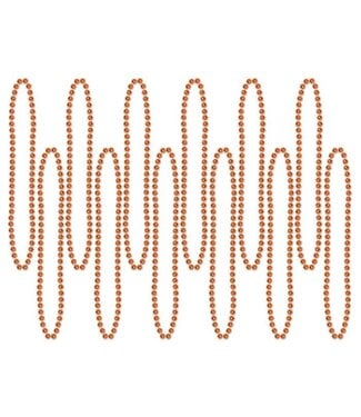 BEISTLE Orange Party Beads - Small Round - 12 Count