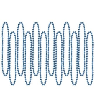 BEISTLE Blue Party Beads - Small Round - 12 Count