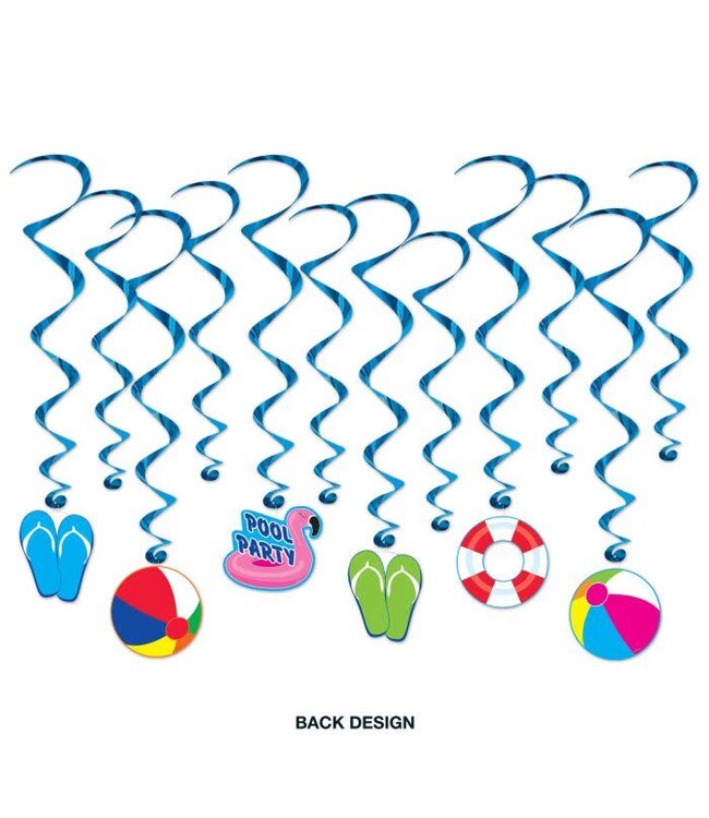 BEISTLE Pool Party Whirls - 12 Count