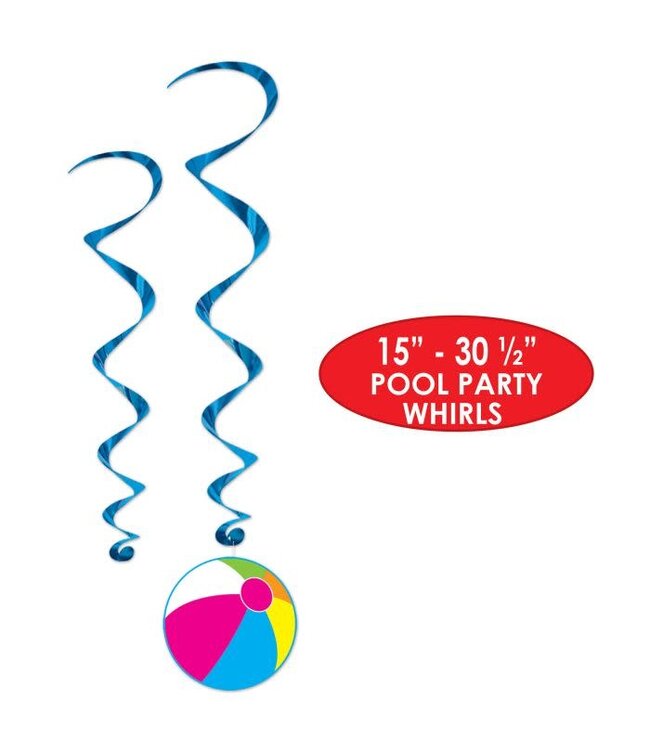 BEISTLE Pool Party Whirls - 12 Count