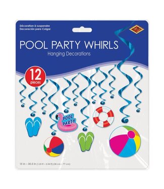 BEISTLE Pool Party Whirls - 12 Count