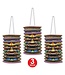 BEISTLE Tiki Paper Lanterns - 3 Count