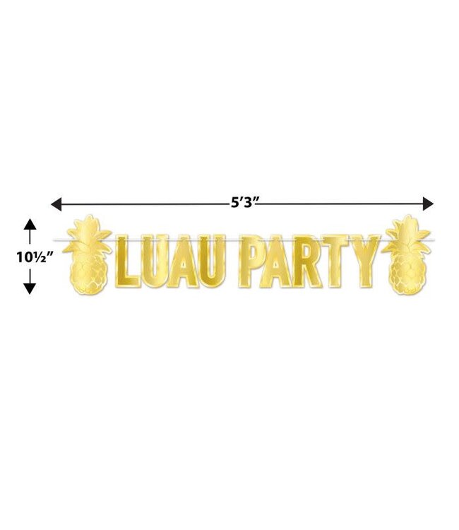 BEISTLE Foil Luau Party Streamer