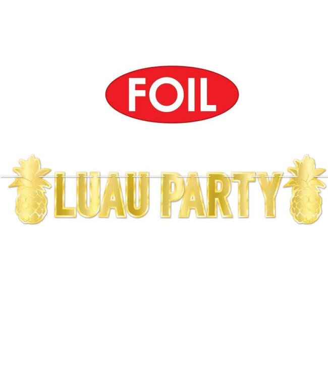 BEISTLE Foil Luau Party Streamer