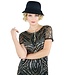 RUBIES 20S FLAPPER HAT BLACK