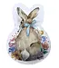 UNIQUE INDUSTRIES INC Bunny Friends Bunny Shaped 8.25 inch Paper Plates 8 Count