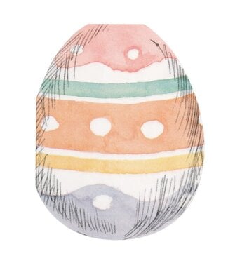 UNIQUE INDUSTRIES INC Bunny Friends Luncheon Egg Shaped Napkin - 16 Count